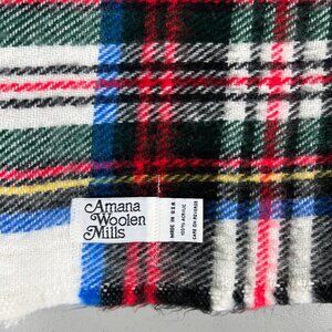 Vintage Amana Plaid Throw Blanket - Amana Woolen Mill